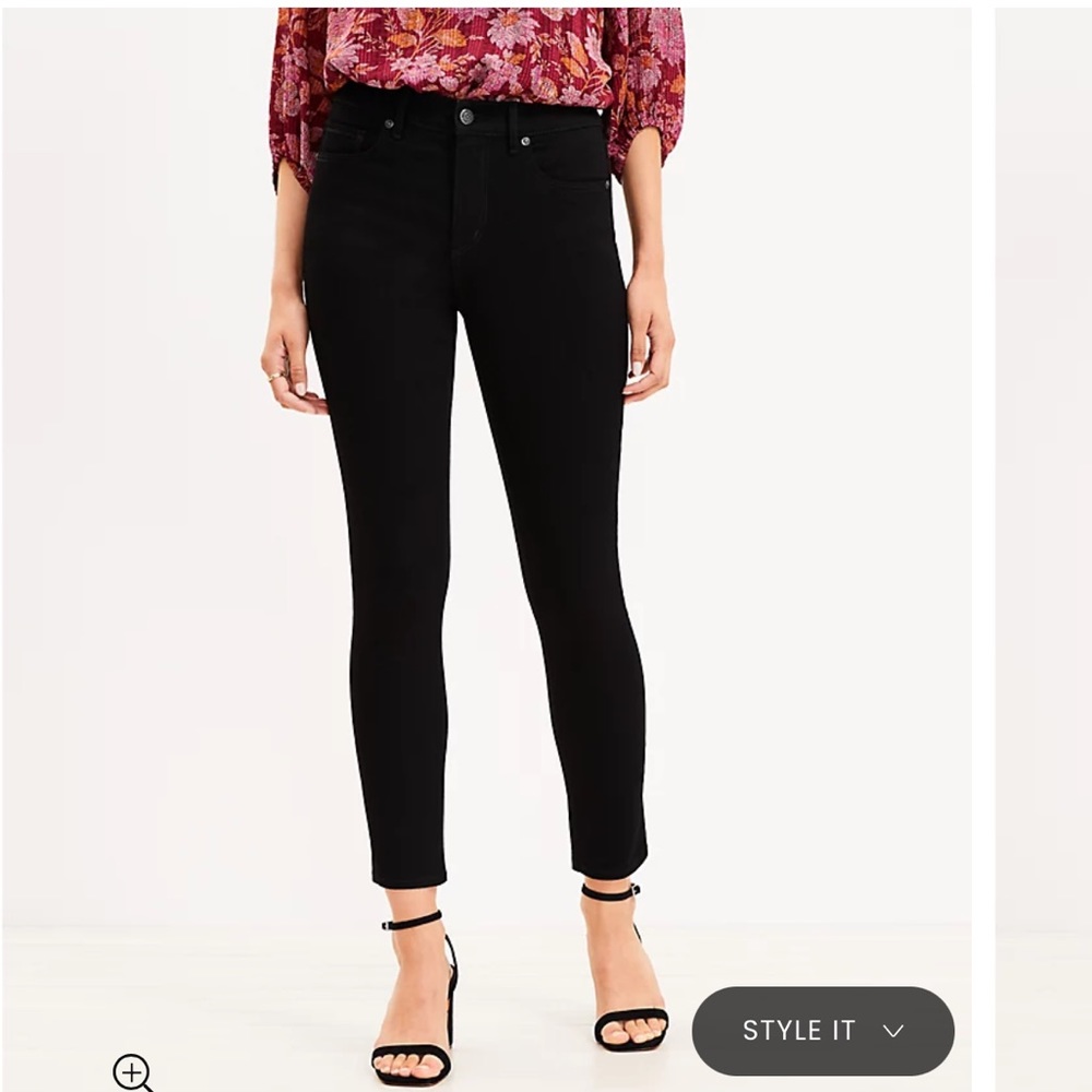 Loft Black Skinny Jeans